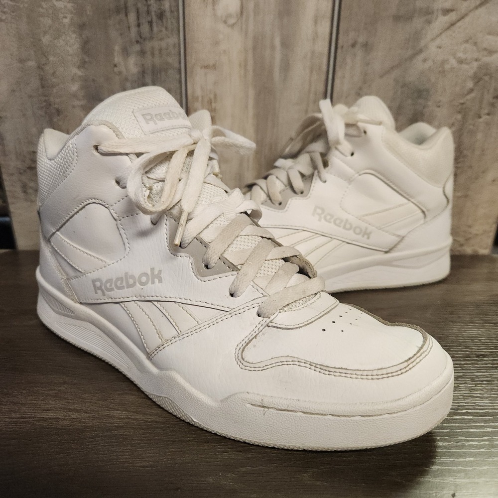 Reebok Royal Mens Size 9.5 Shoes White Casual Comfort High Top Trainer Sneakers